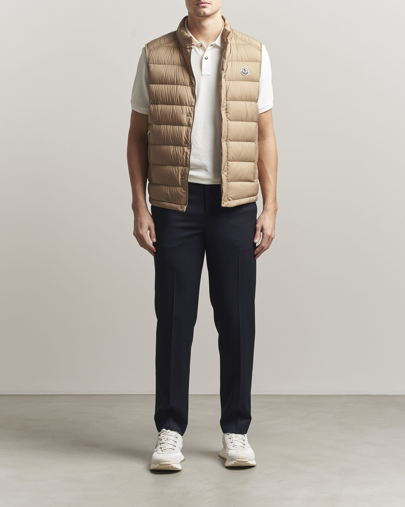 Men | Gilets | Moncler | Barthe Down Vest Tan