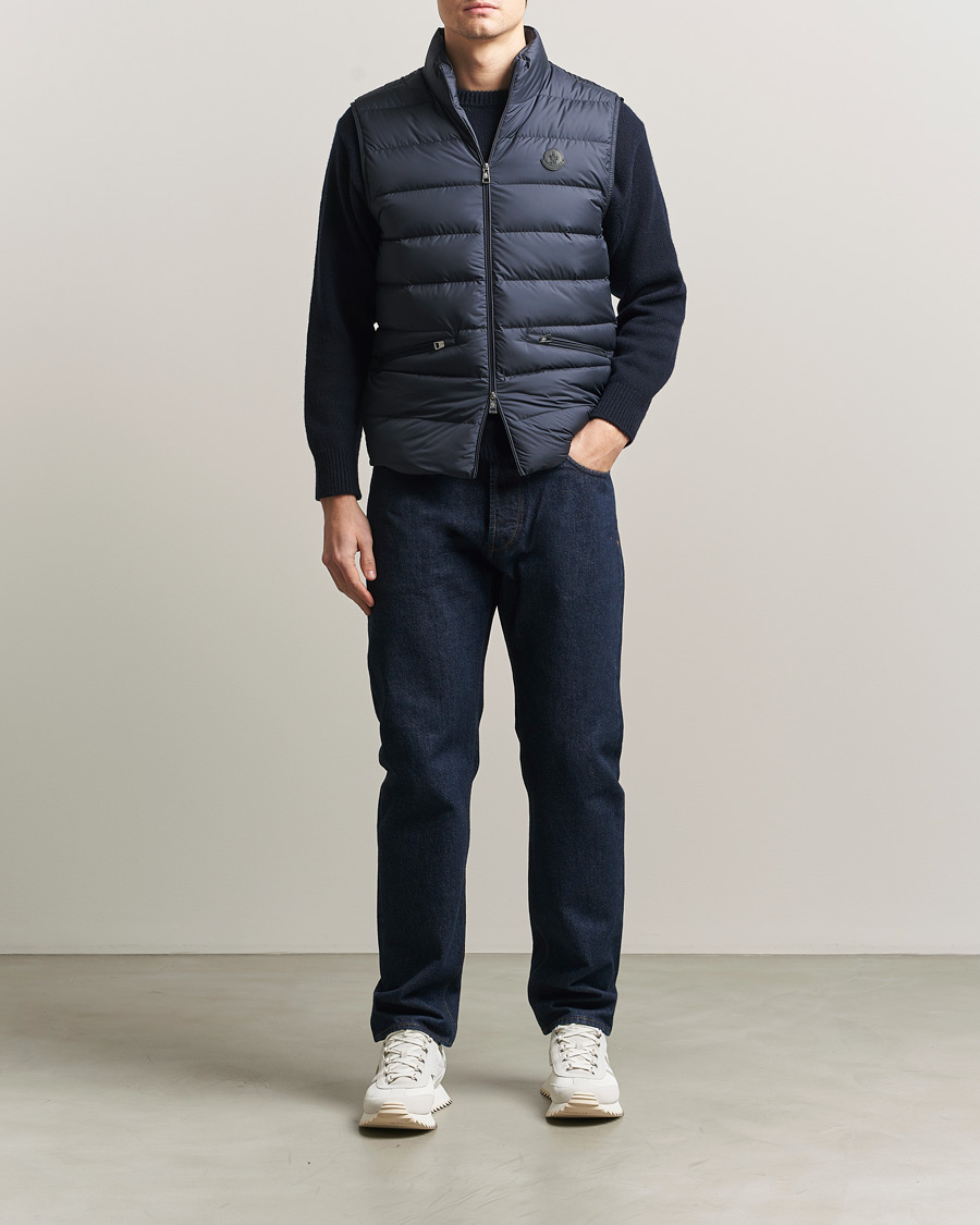 Men | Gilets | Moncler | Lechtal Down Vest Navy
