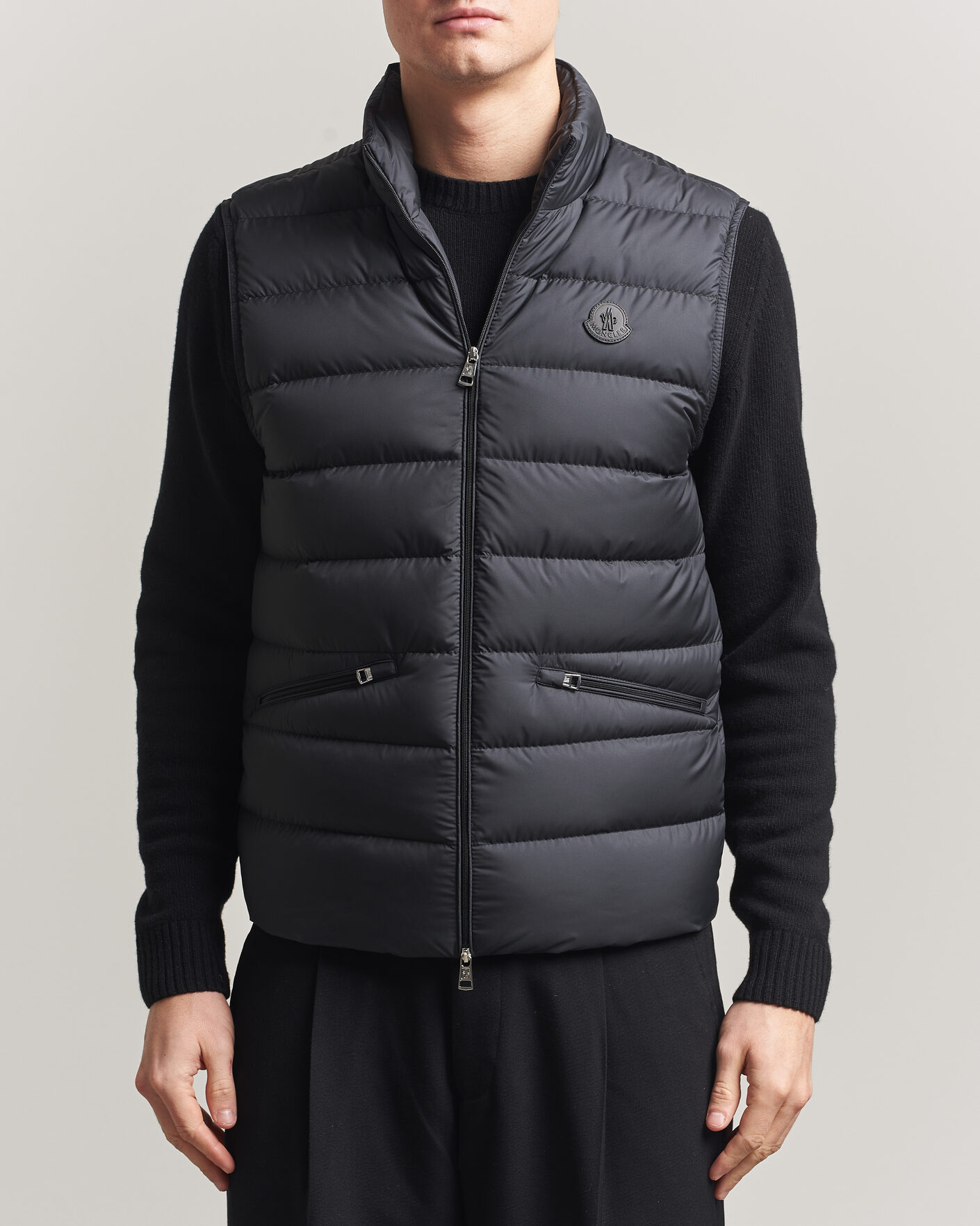 Moncler Lechtal Down Vest Black at CareOfCarl.com