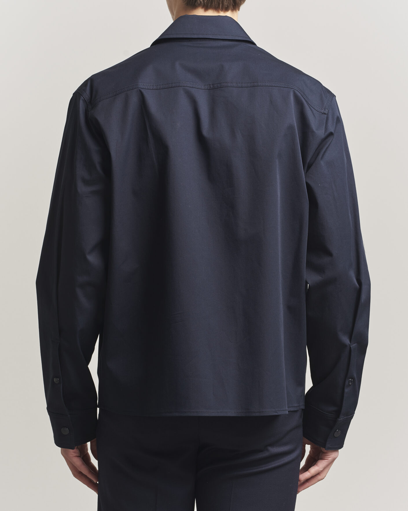 Men | Shirts | Moncler | Zip Overshirt Navy