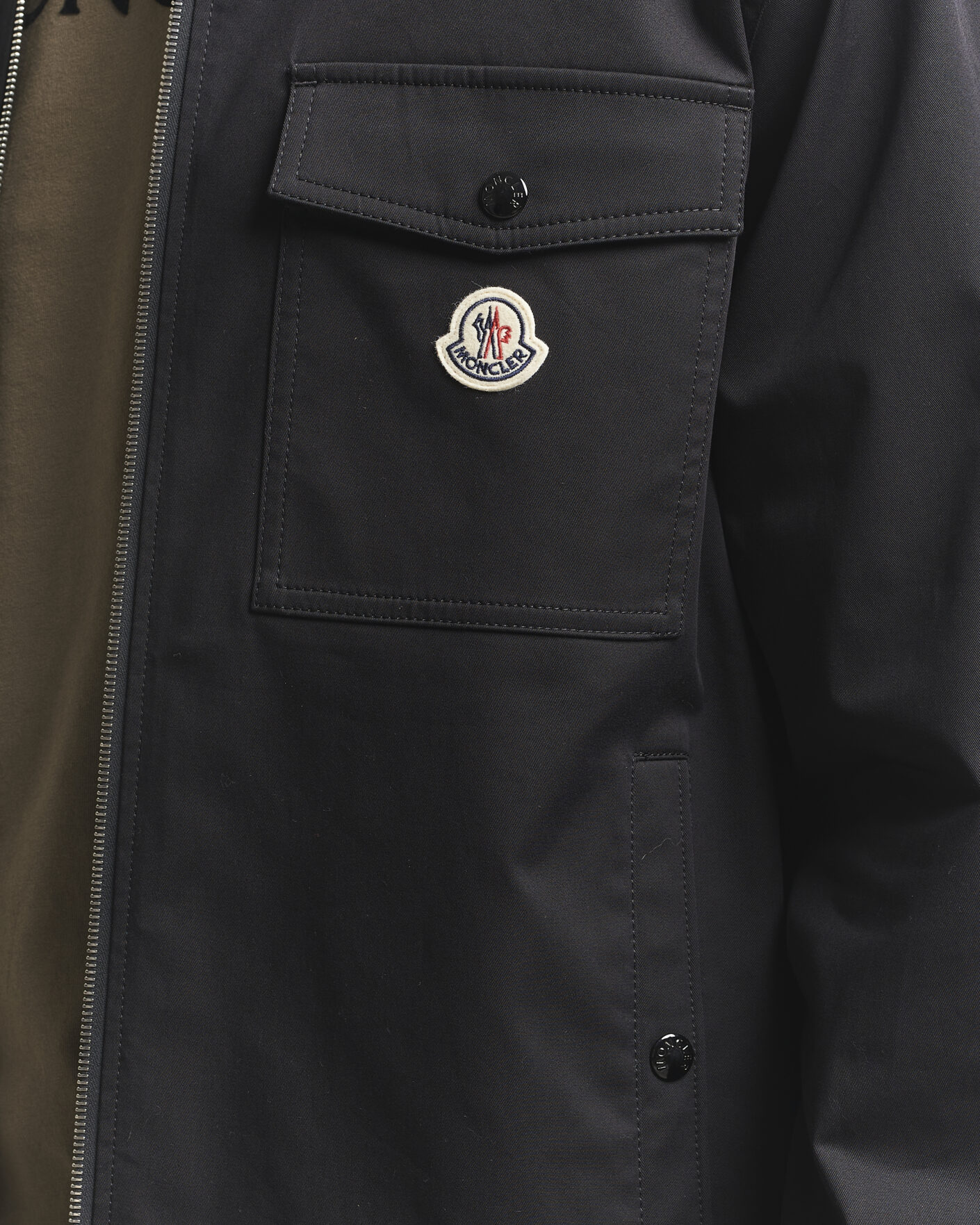 Men | Shirts | Moncler | Zip Overshirt Black