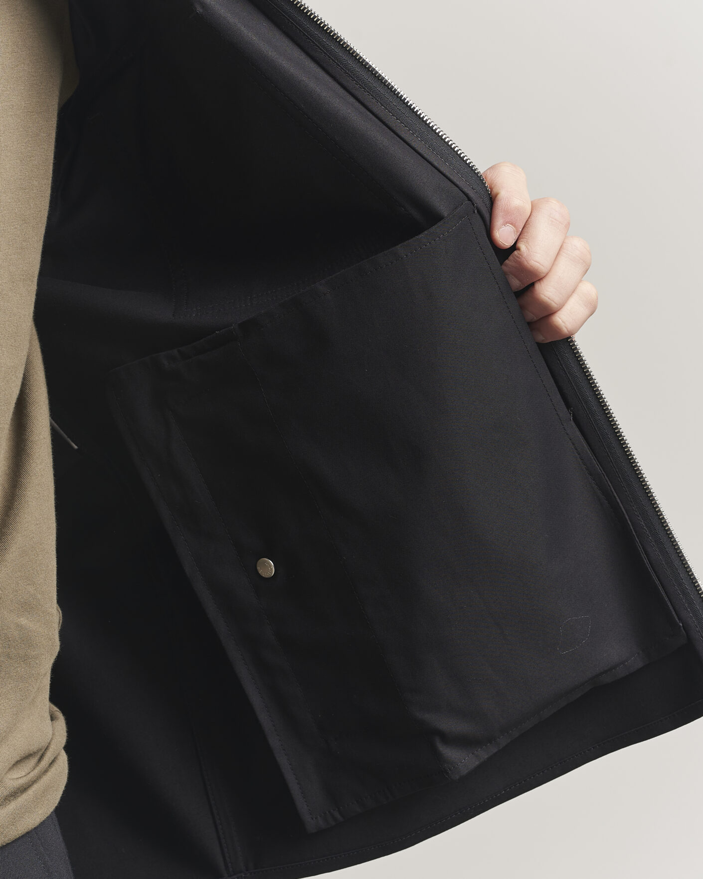 Men | Shirts | Moncler | Zip Overshirt Black