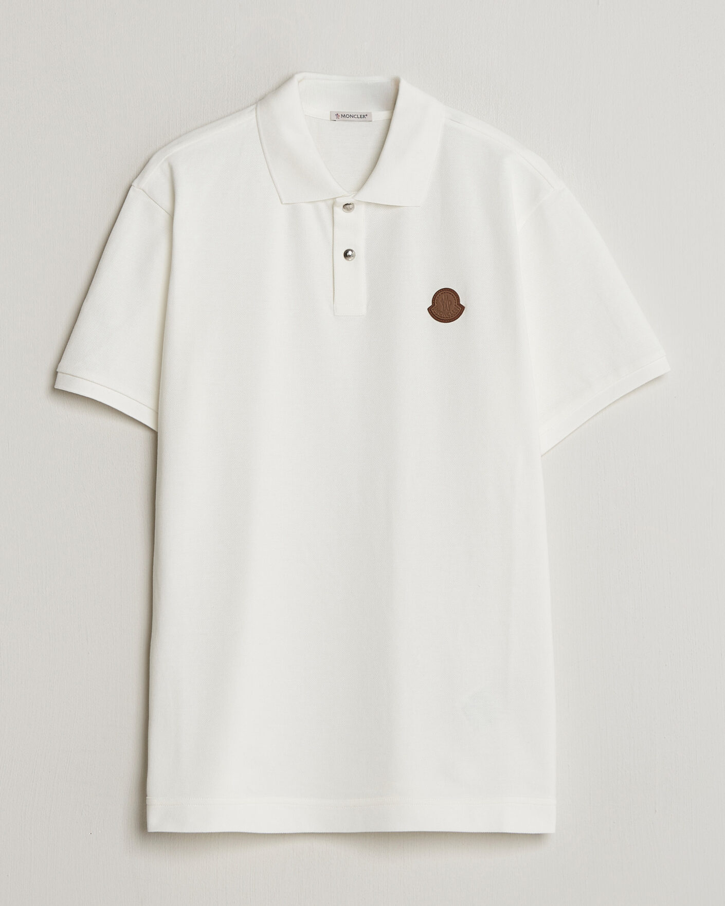 Men | Polo Shirts | Moncler | Luxury Logo Polo Off White
