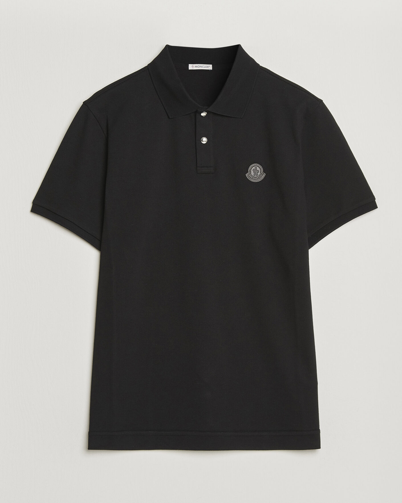 Men | Polo Shirts | Moncler | Luxury Logo Polo Black