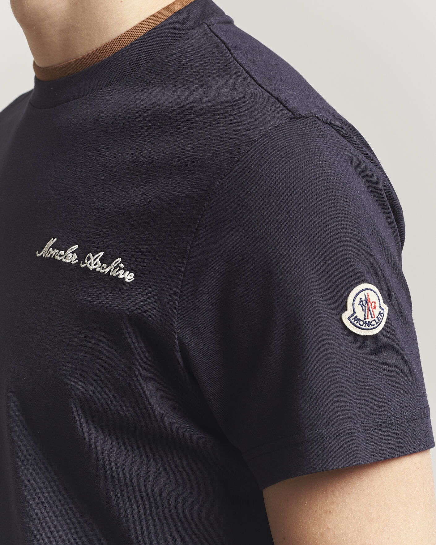 Men | T-Shirts | Moncler | Signature Logo T-Shirt Navy