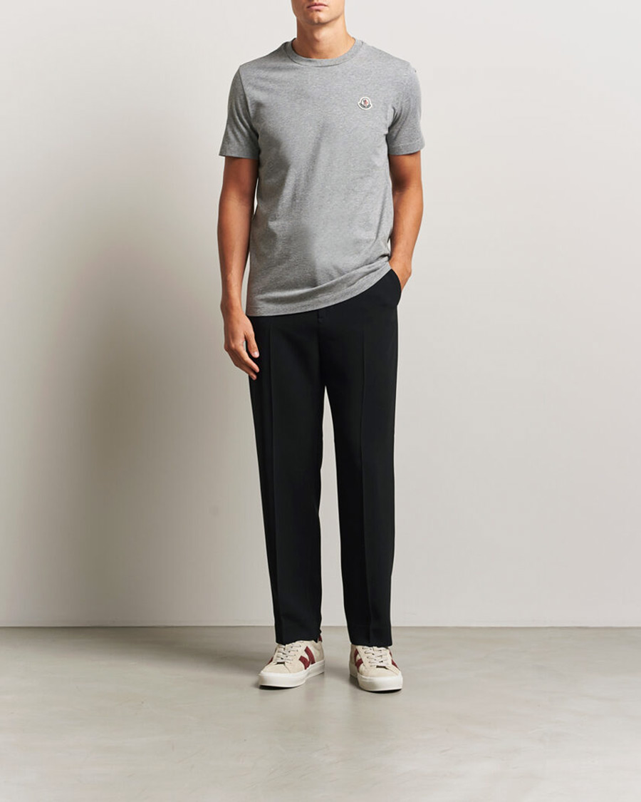 Men | T-Shirts | Moncler | 3-Pack Logo T-Shirts Black/White/Grey