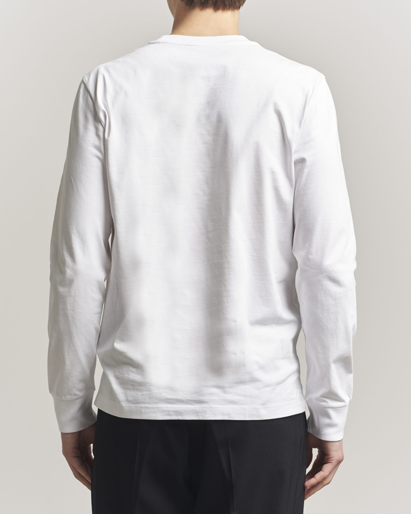 Men | T-Shirts | Moncler | Lettering Logo Long Sleeve T-Shirt White