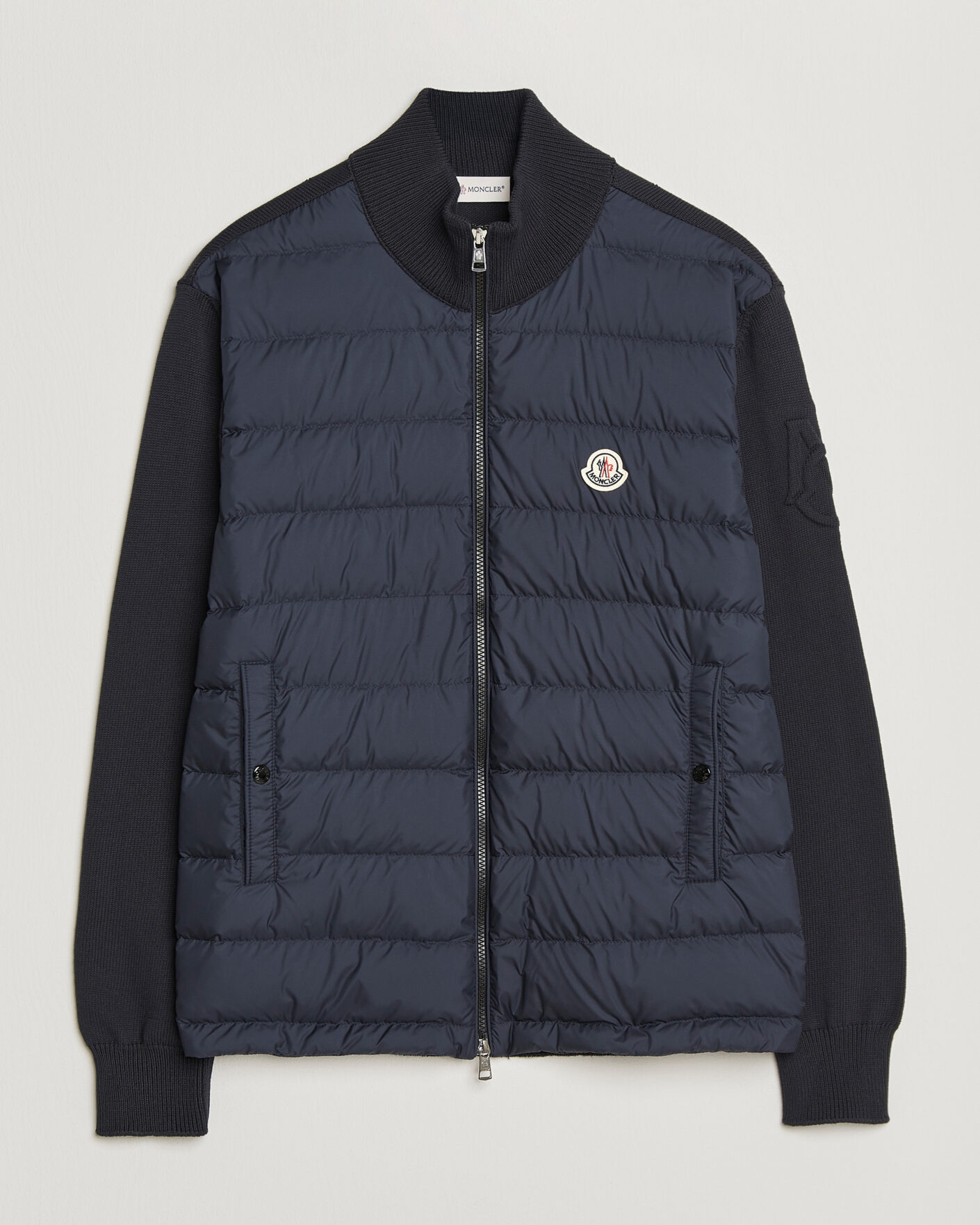 Men | Coats & Jackets | Moncler | Hybrid Zip Cardigan Navy