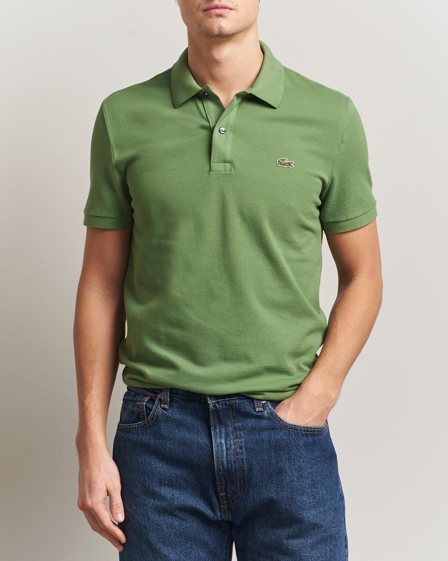 Men | Polo Shirts | Lacoste | Slim Fit Polo Piké Lettuce