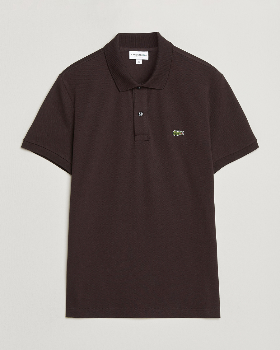 Men | Polo Shirts | Lacoste | Slim Fit Polo Piké Buffle Brown