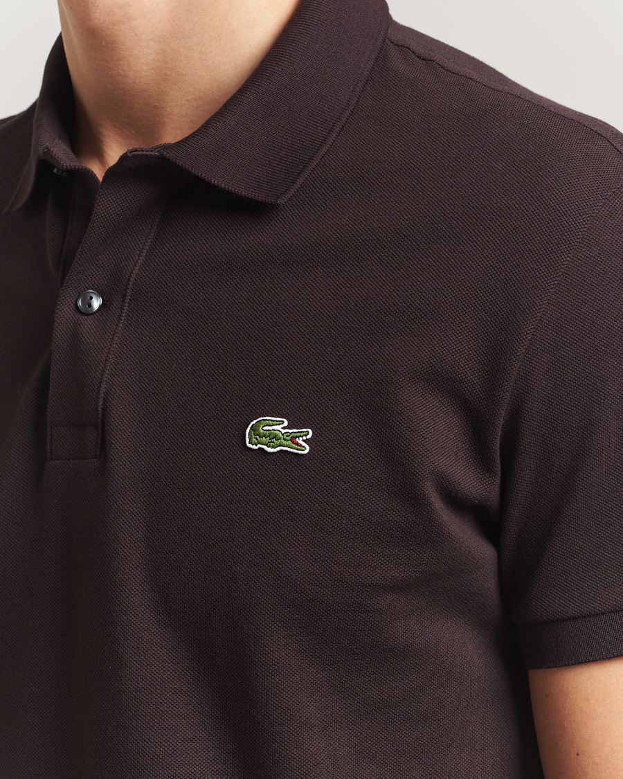 Men | Polo Shirts | Lacoste | Slim Fit Polo Piké Buffle Brown