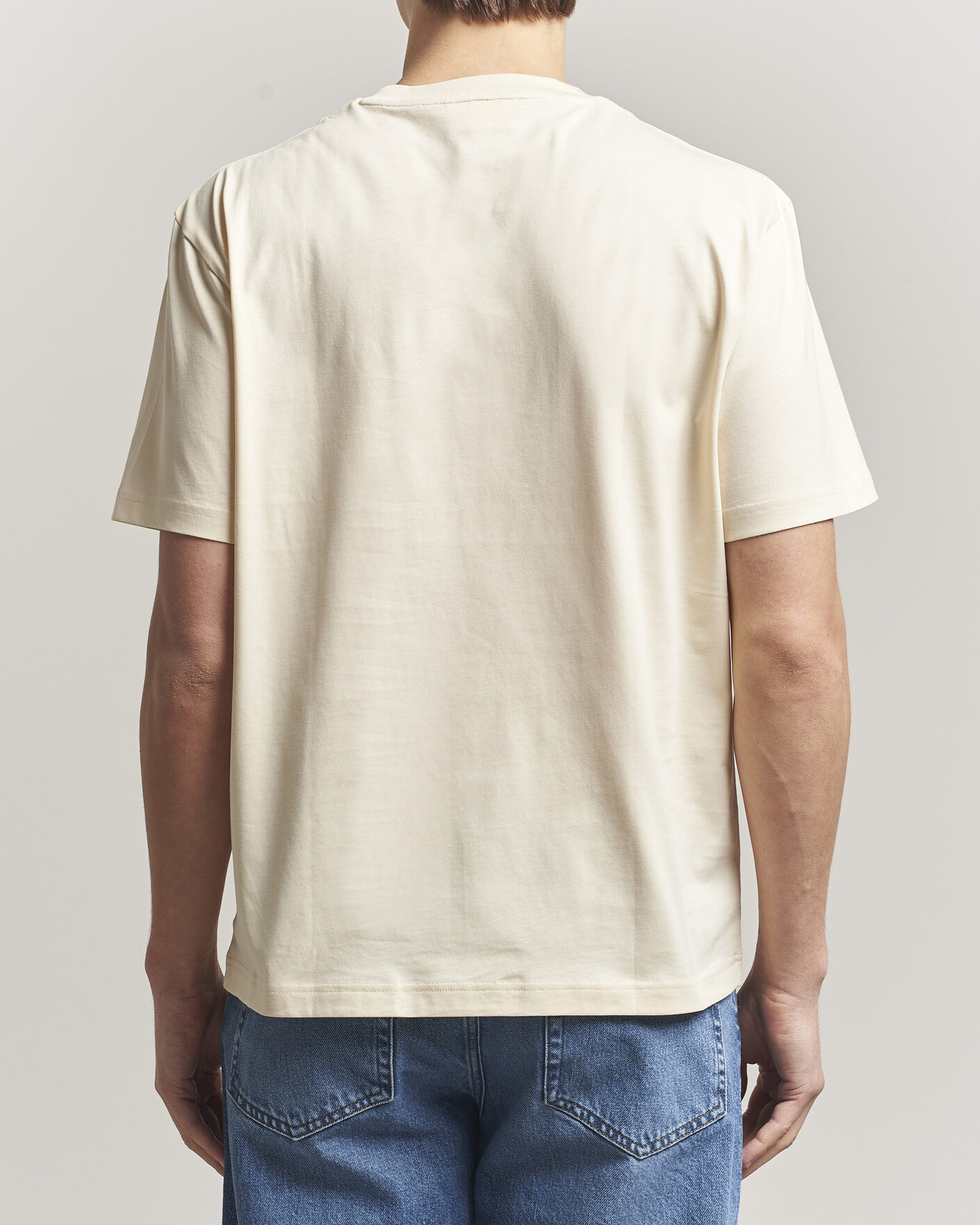 Men | T-Shirts | Lacoste | Crew Neck T-Shirt Naturel Clair