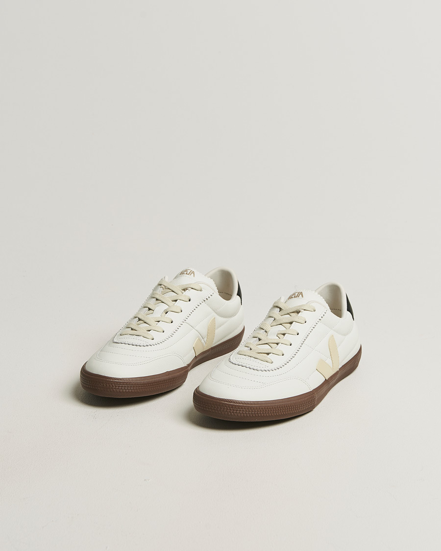 Men | Sneakers | Veja | Panenka Leather Sneaker White/Black Bark