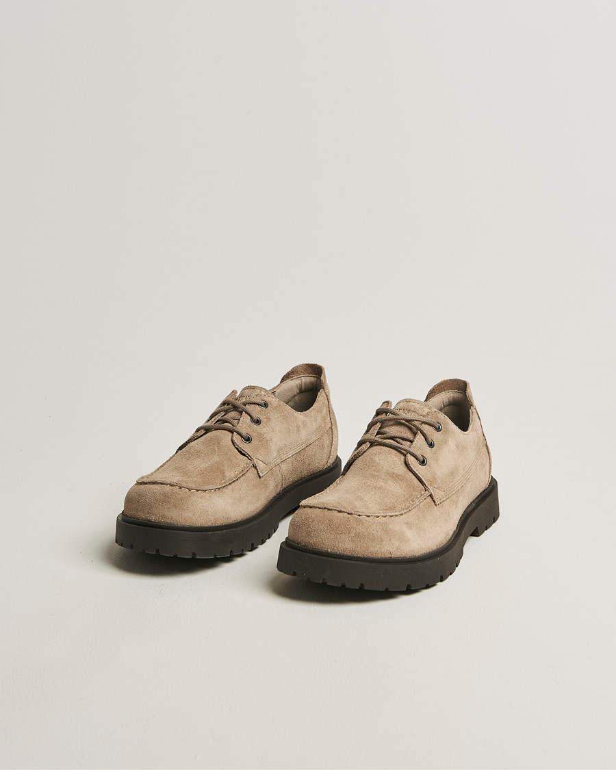 Men | Oxford Shoes | BIRKENSTOCK | Highwood Moc Lace Gray Taupe Suede