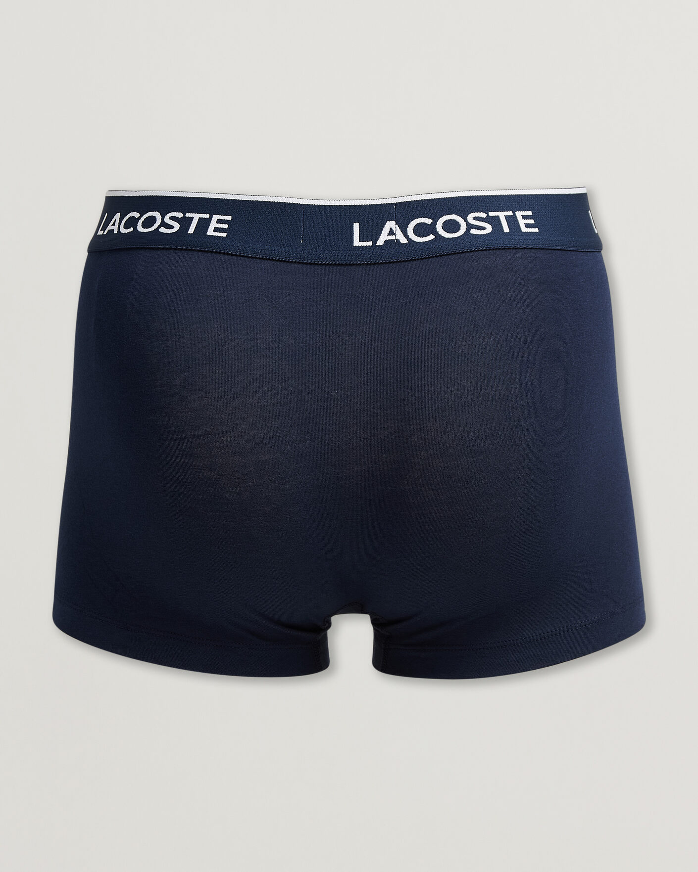 Men | Underwear & Socks | Lacoste | 3-Pack Stretch Cotton Trunks Navy Blue