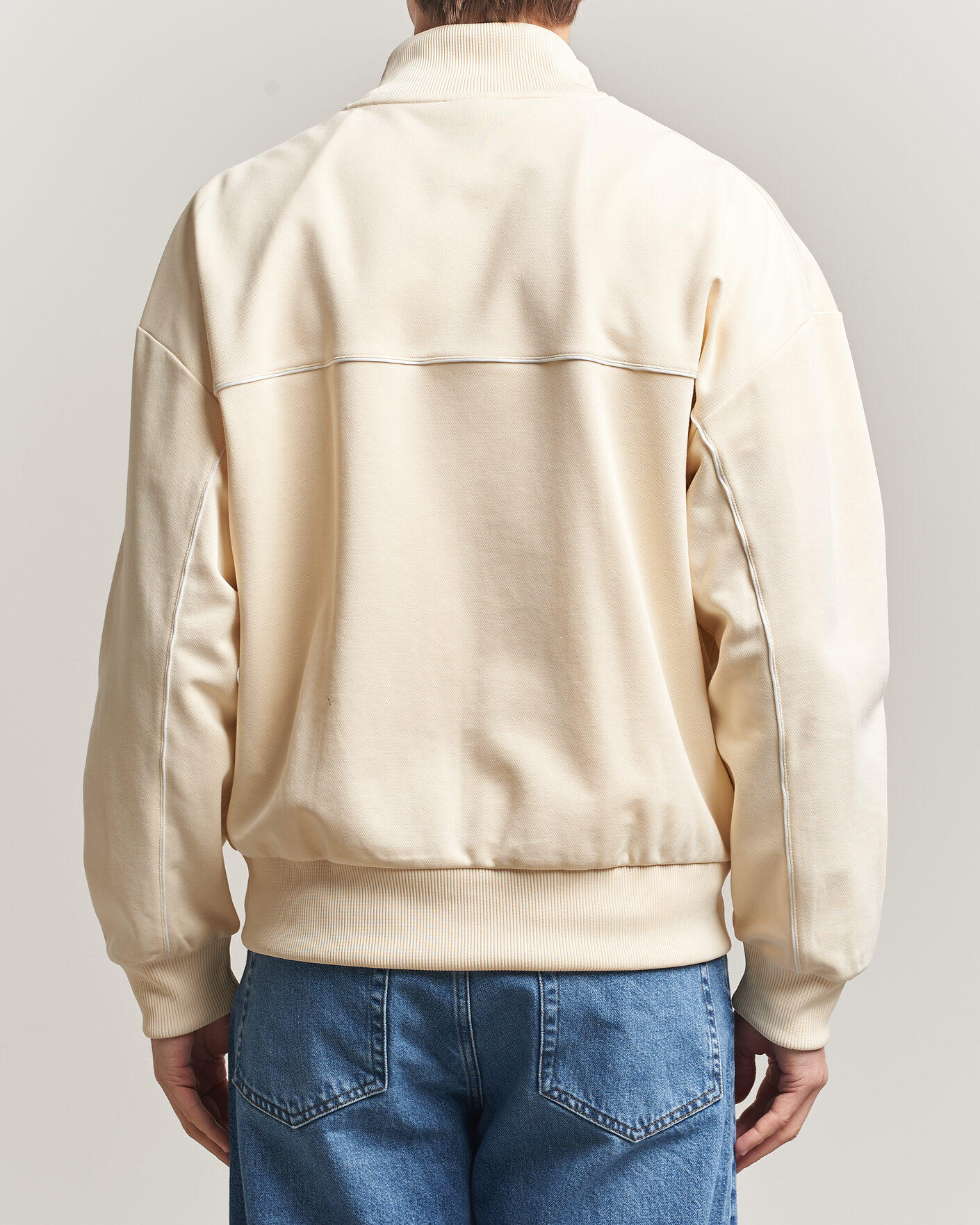 Men | Sweaters & Knitwear | Lacoste | Piqué Track Jacket Naturel Clair