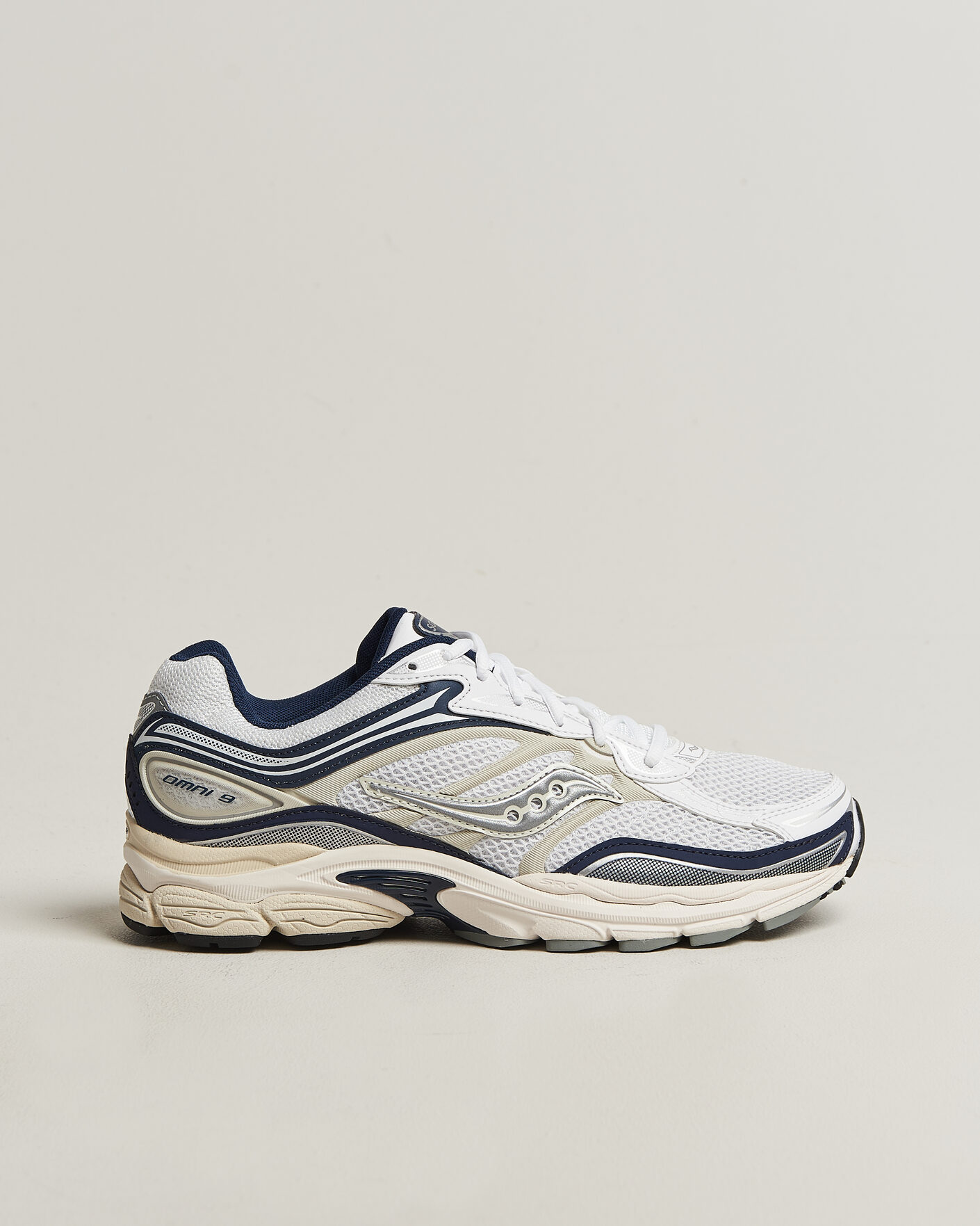 Men | Sneakers | Saucony | Progrid Omni 9 Running Sneaker White/Navy