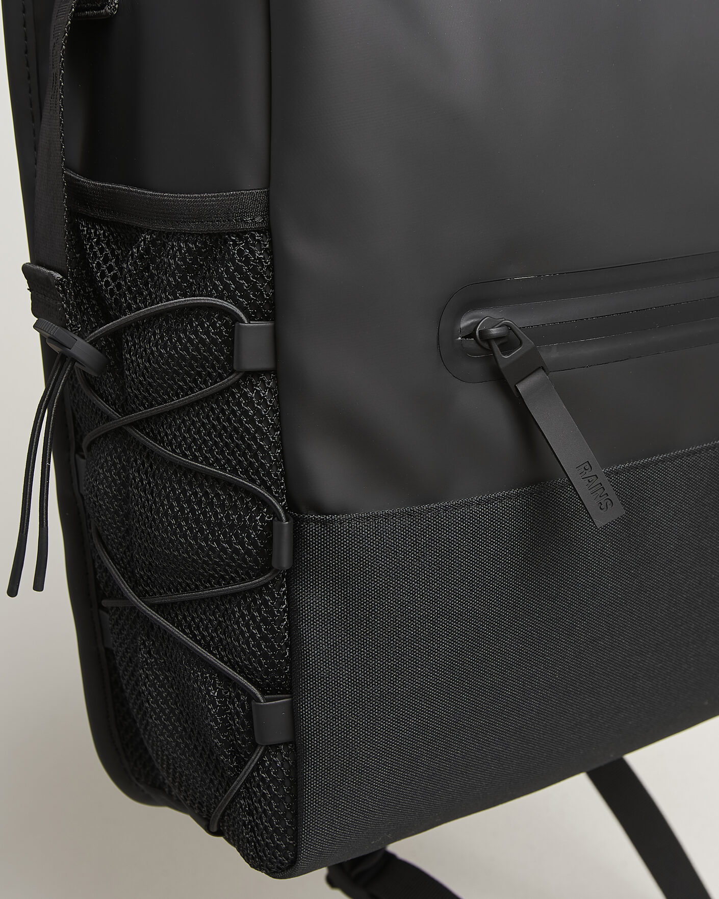 Men | Bags | RAINS | Trail Mountaineer Rolltop Backpack Black