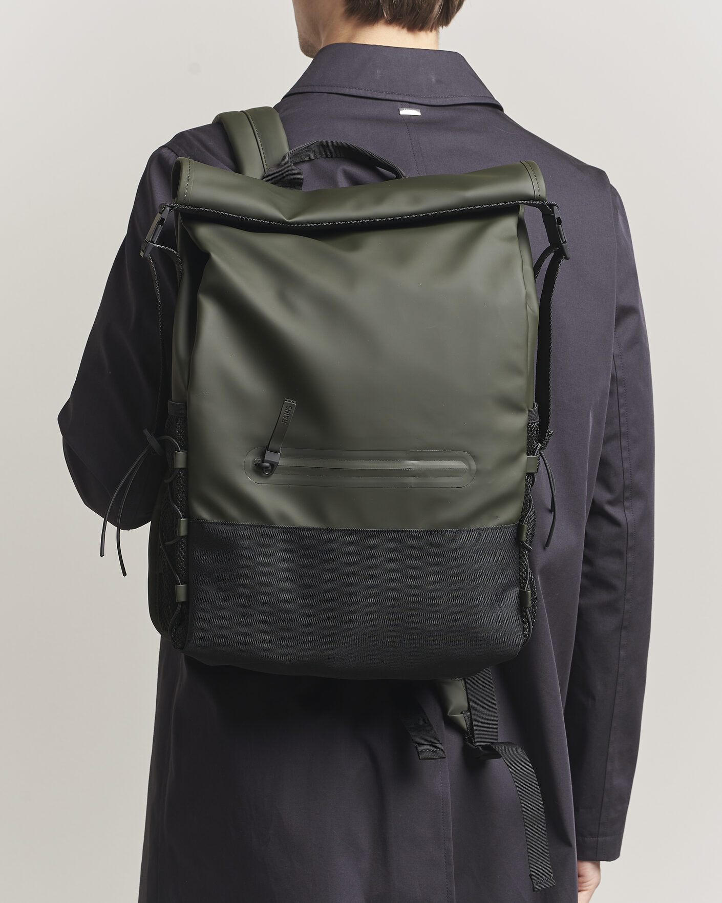 Men | Bags | RAINS | Trail Mountaineer Rolltop Backpack Green