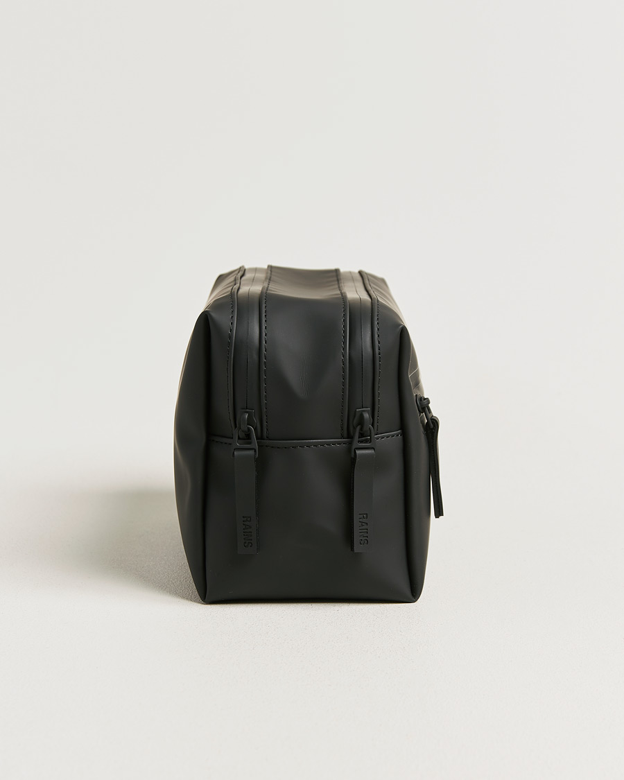 Men | Bags | RAINS | Double Zip Washbag Black