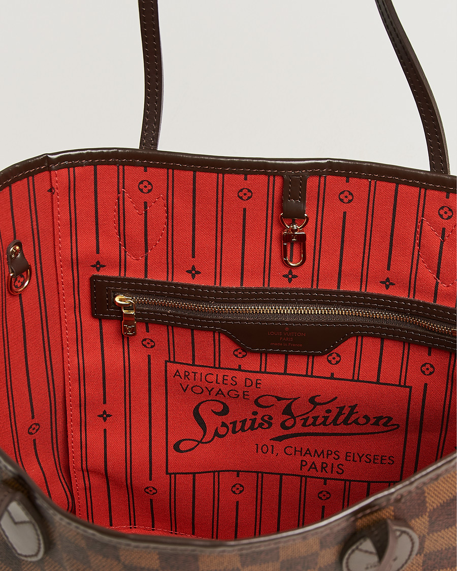 Men | Pre-Owned & Vintage Bags | Louis Vuitton Pre-Owned | Neverfull MM Damier Ebene