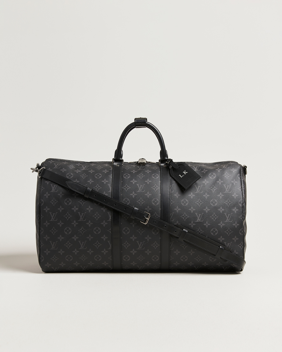 Men | Pre-Owned & Vintage Bags | Louis Vuitton Pre-Owned | Keepall Bandouliére 55 Monogram Eclipse