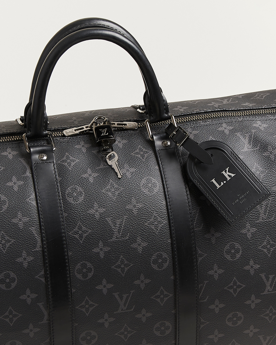 Men | Pre-Owned & Vintage Bags | Louis Vuitton Pre-Owned | Keepall Bandouliére 55 Monogram Eclipse