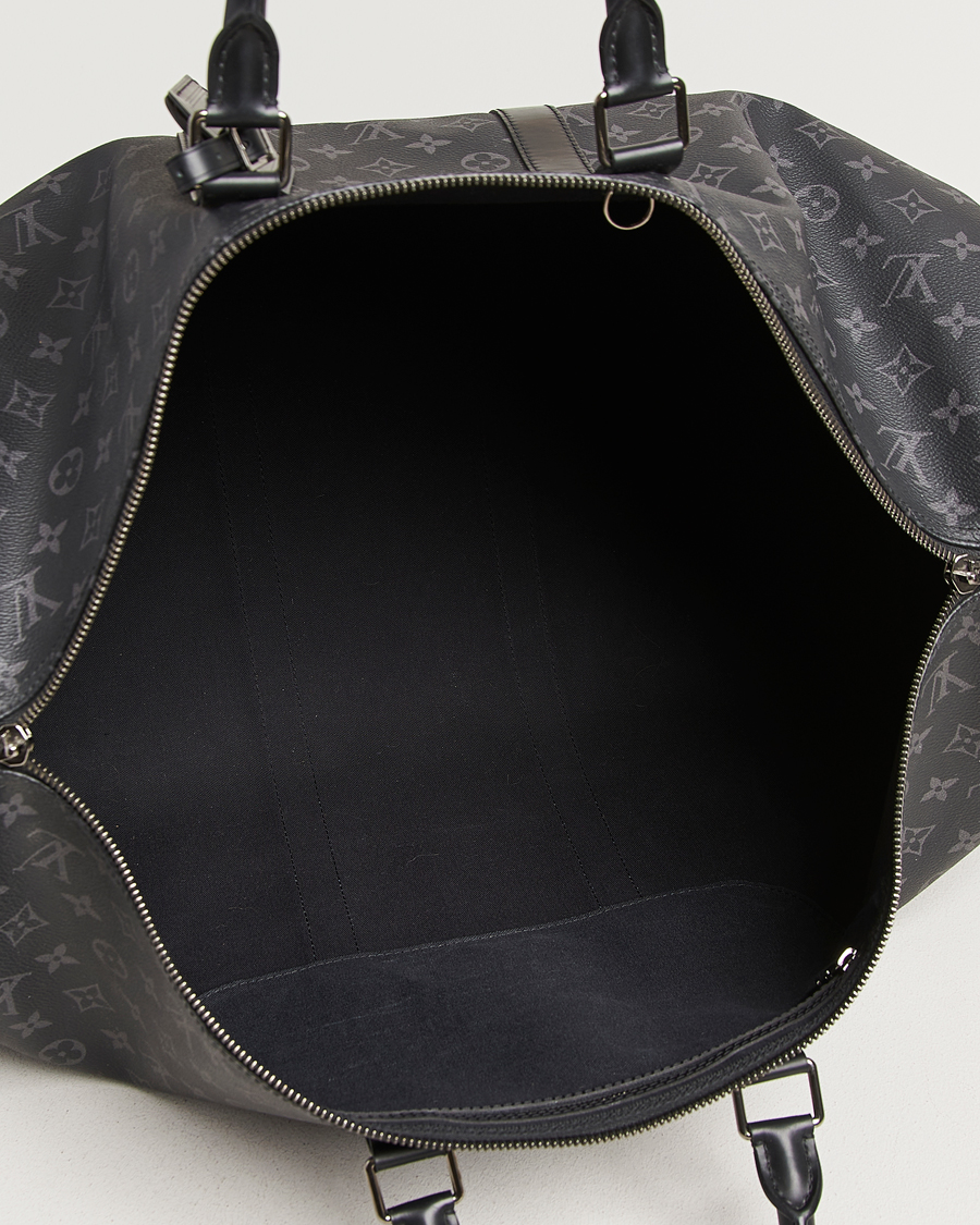 Men | Pre-Owned & Vintage Bags | Louis Vuitton Pre-Owned | Keepall Bandouliére 55 Monogram Eclipse
