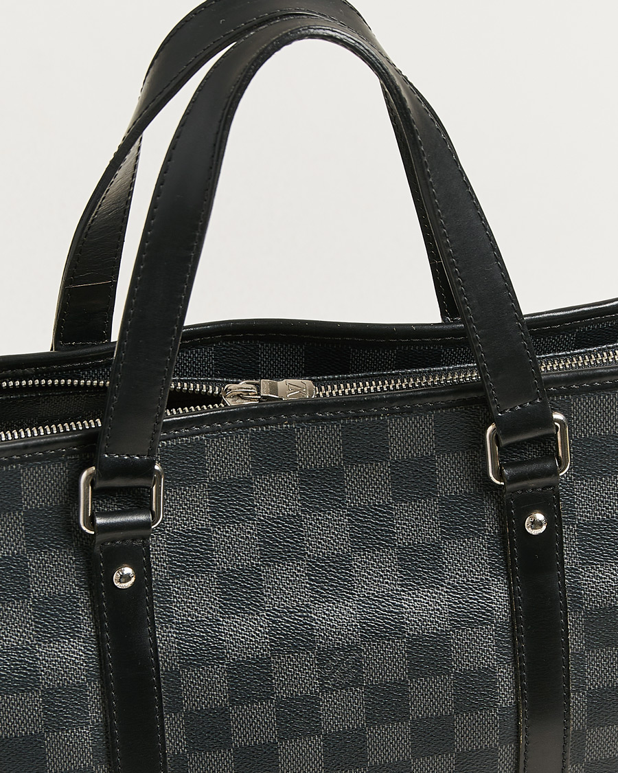 Men | Pre-Owned & Vintage Bags | Louis Vuitton Pre-Owned | Tadao Tote Bag Damier Graphite