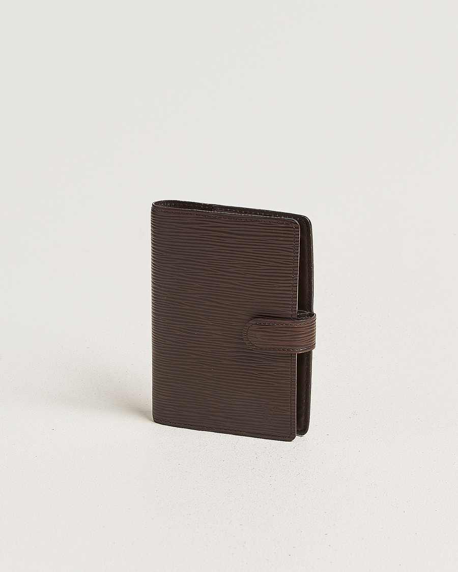 Men | Pre-Owned & Vintage Bags | Louis Vuitton Pre-Owned | Small Ring Agenda Cover Epi Leather Brown