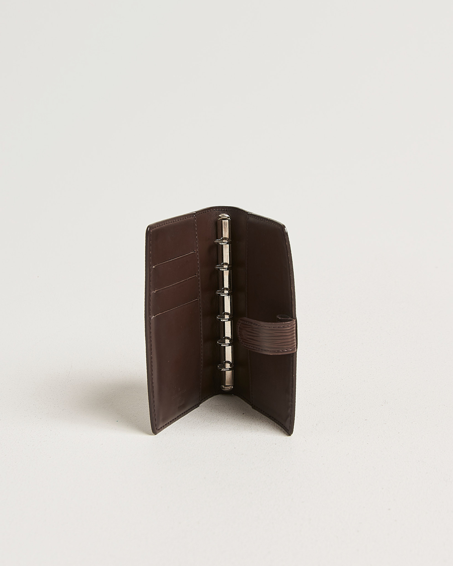 Men | Pre-Owned & Vintage Bags | Louis Vuitton Pre-Owned | Small Ring Agenda Cover Epi Leather Brown