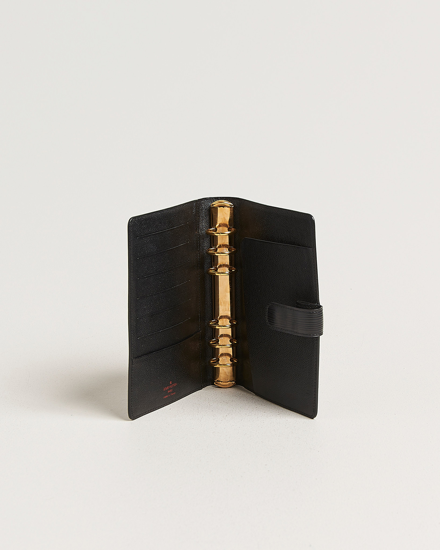 Men | Pre-Owned & Vintage Bags | Louis Vuitton Pre-Owned | Medium Ring Agenda Cover Epi Leather Black
