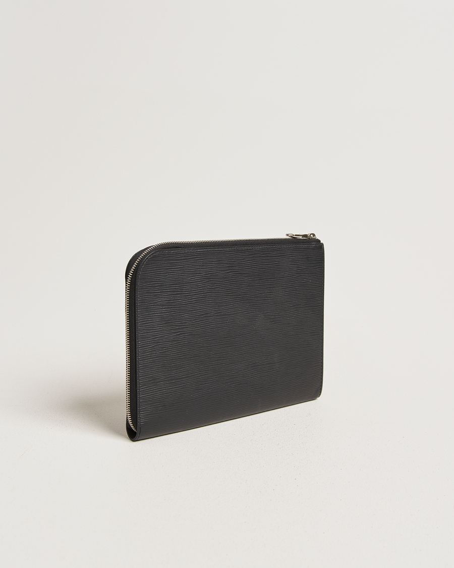 Men | Pre-Owned & Vintage Bags | Louis Vuitton Pre-Owned | Porte Documents Epi Leather Black