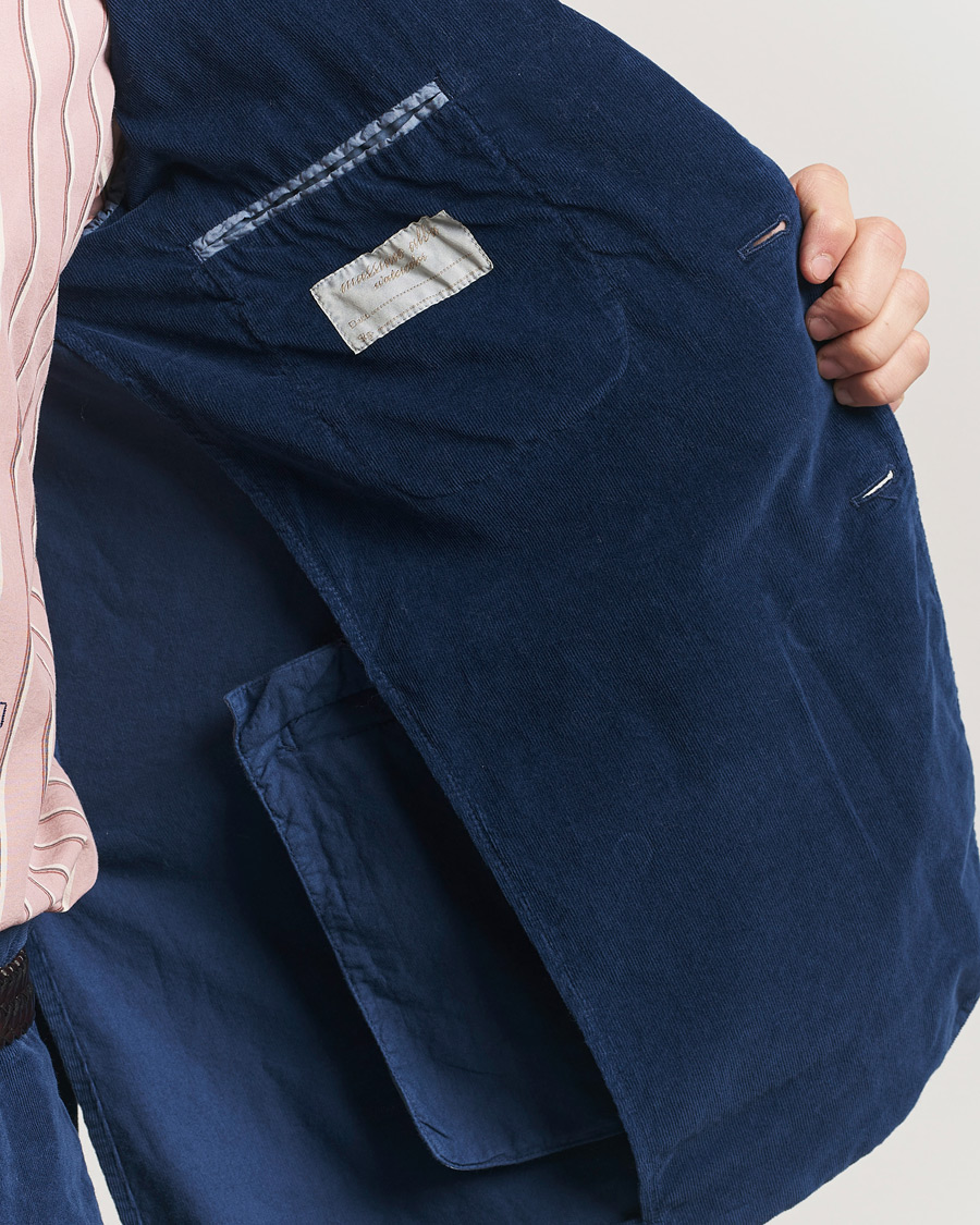 Men | Suits | Massimo Alba | Sloop Corduroy Suit Midnight Blue