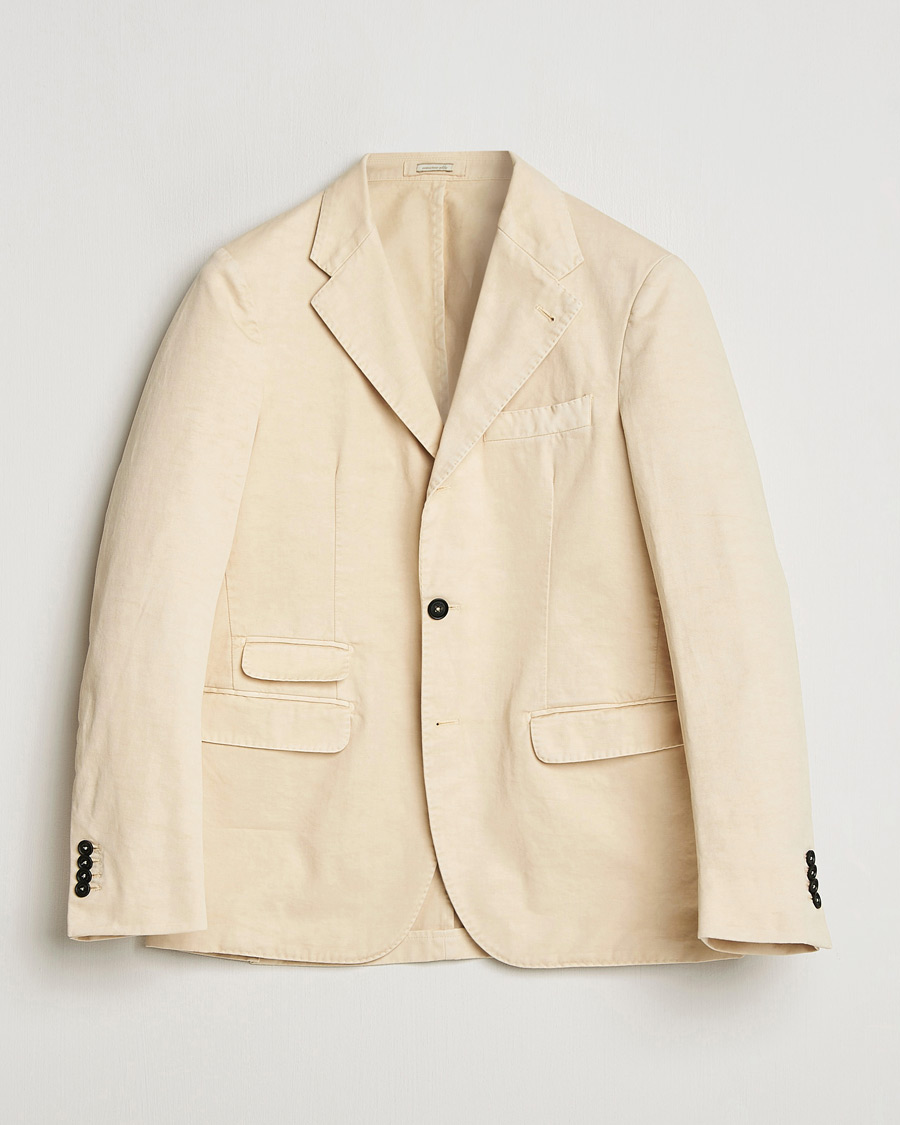 Men | Blazers | Massimo Alba | Sloop Cotton Blazer Light Beige