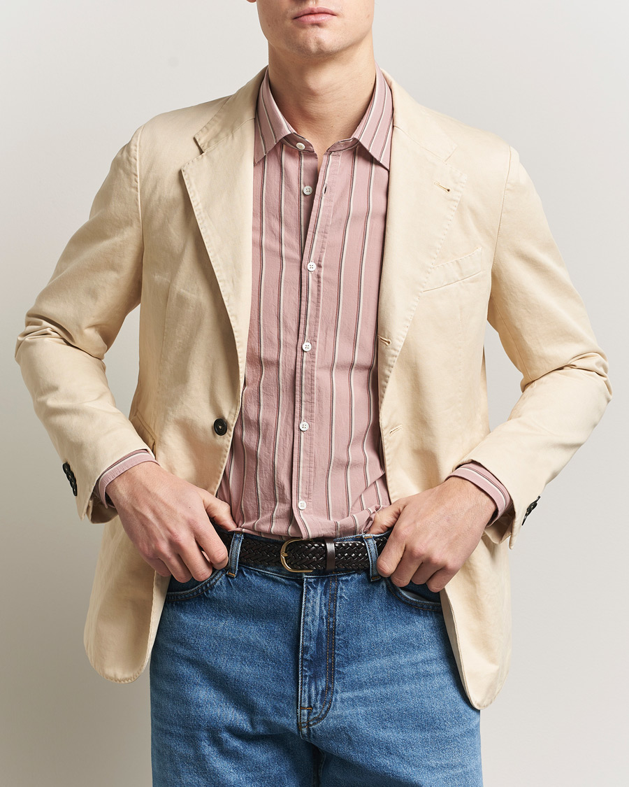 Men | Blazers | Massimo Alba | Sloop Cotton Blazer Light Beige