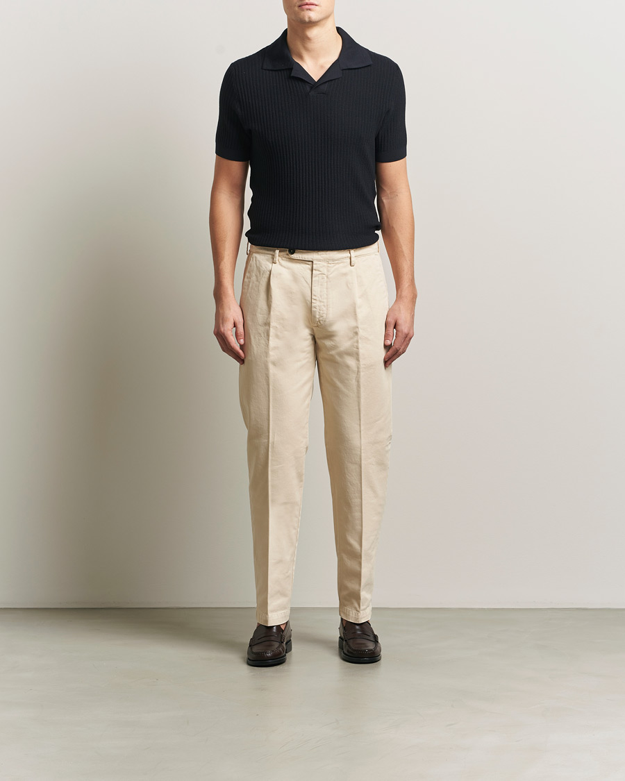 Men | Trousers | Massimo Alba | Ionio Cotton Trousers Light Beige