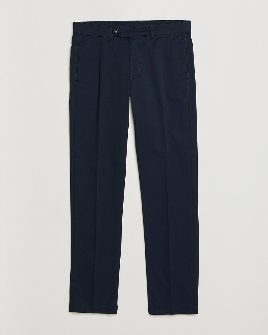 Men | Trousers | Massimo Alba | Winch Cotton Gabardine Trousers Navy