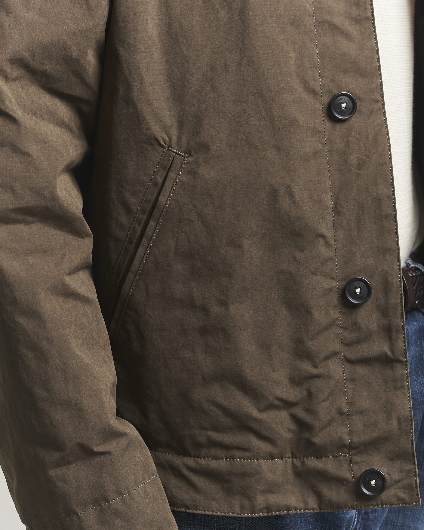 Men | Coats & Jackets | Massimo Alba | Lined Cotton Bomber Jacket Hunter