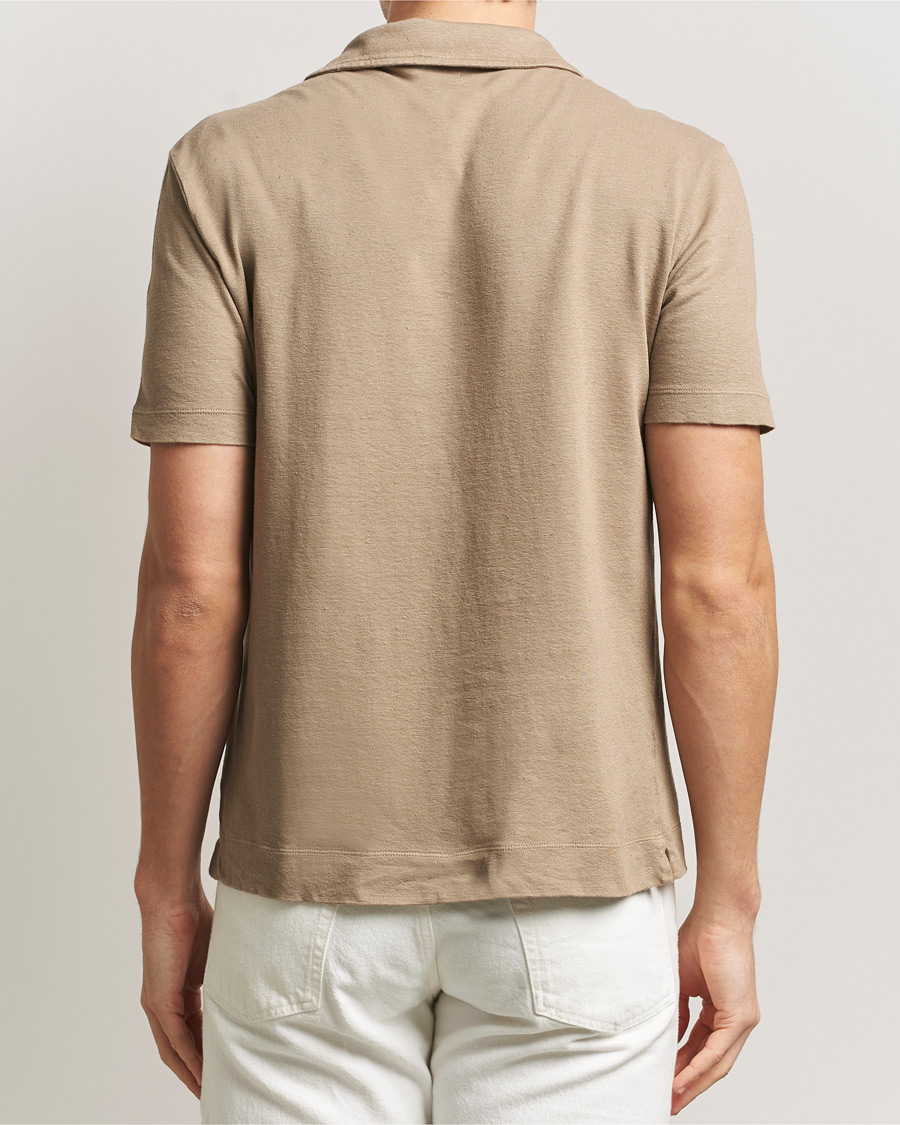 Men | Polo Shirts | Massimo Alba | Aruba Cotton/Linen Polo Camel