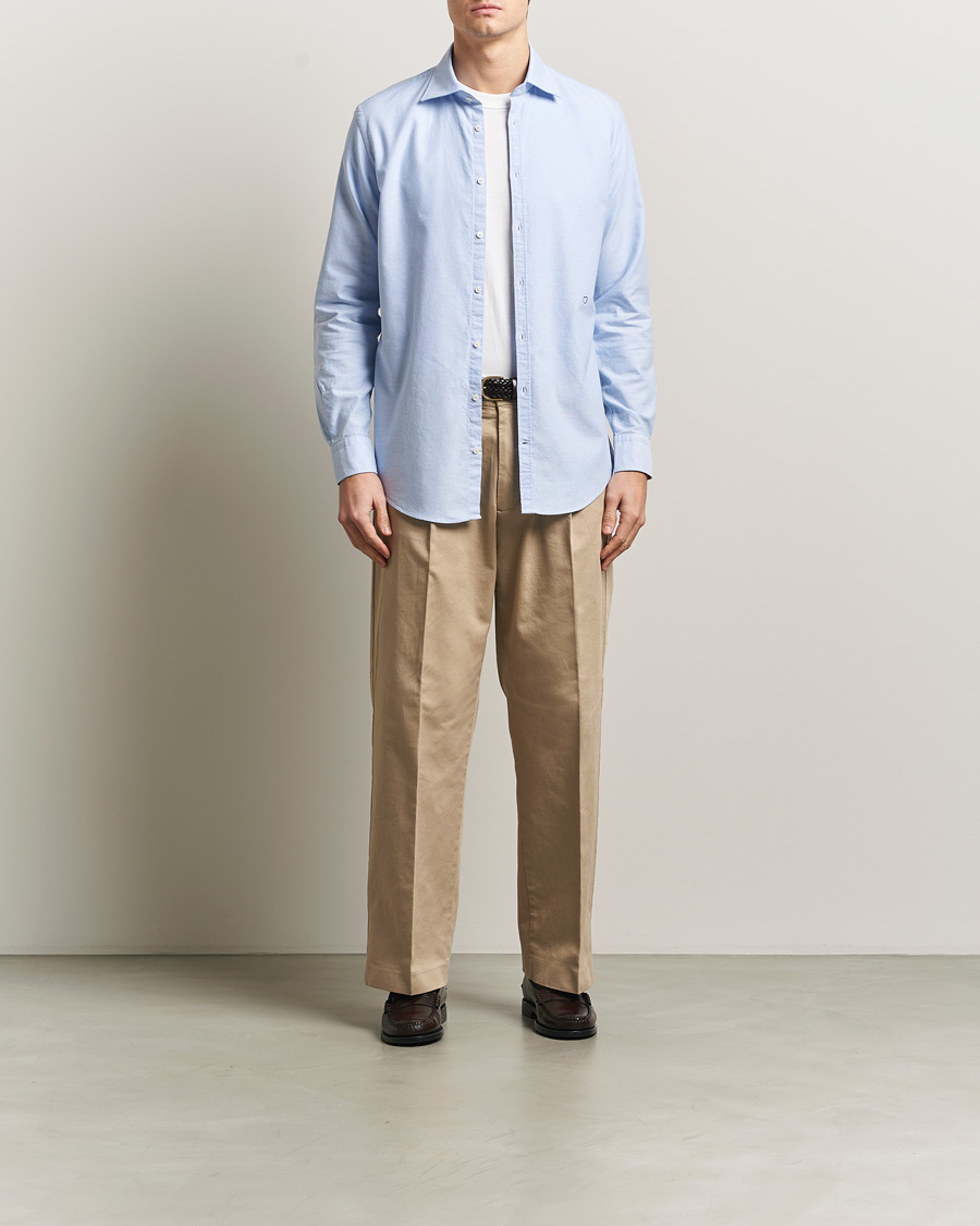 Men | Shirts | Massimo Alba | Genova Oxford Shirt Sky Blue
