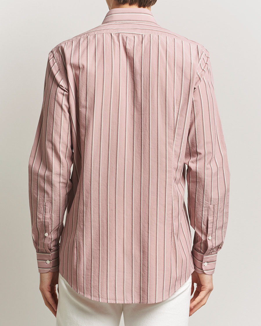 Men | Shirts | Massimo Alba | Genova Striped Shirt Old Rose