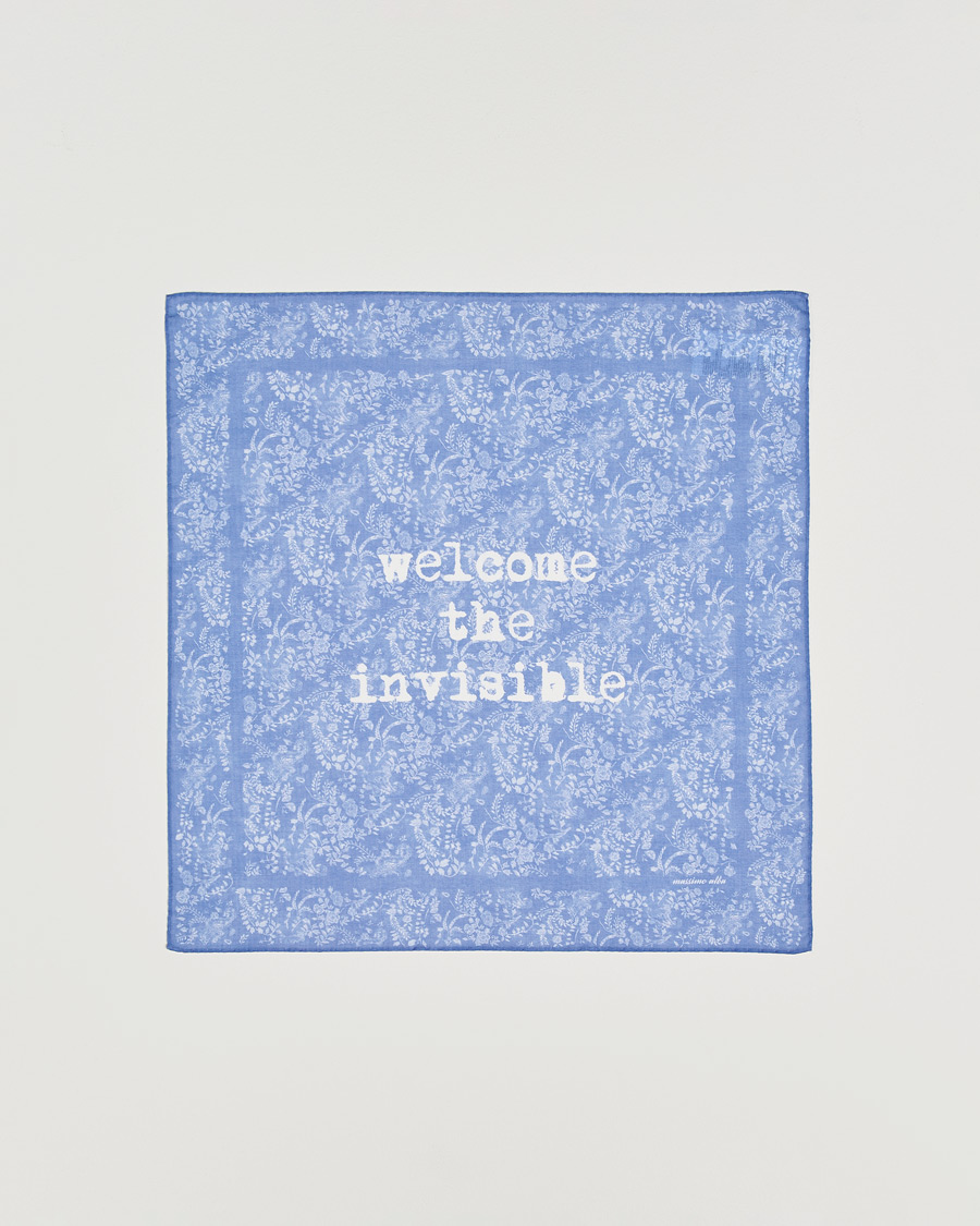 Men | Pocket Squares | Massimo Alba | Printed Cotton Voile Hankerchief Tulip