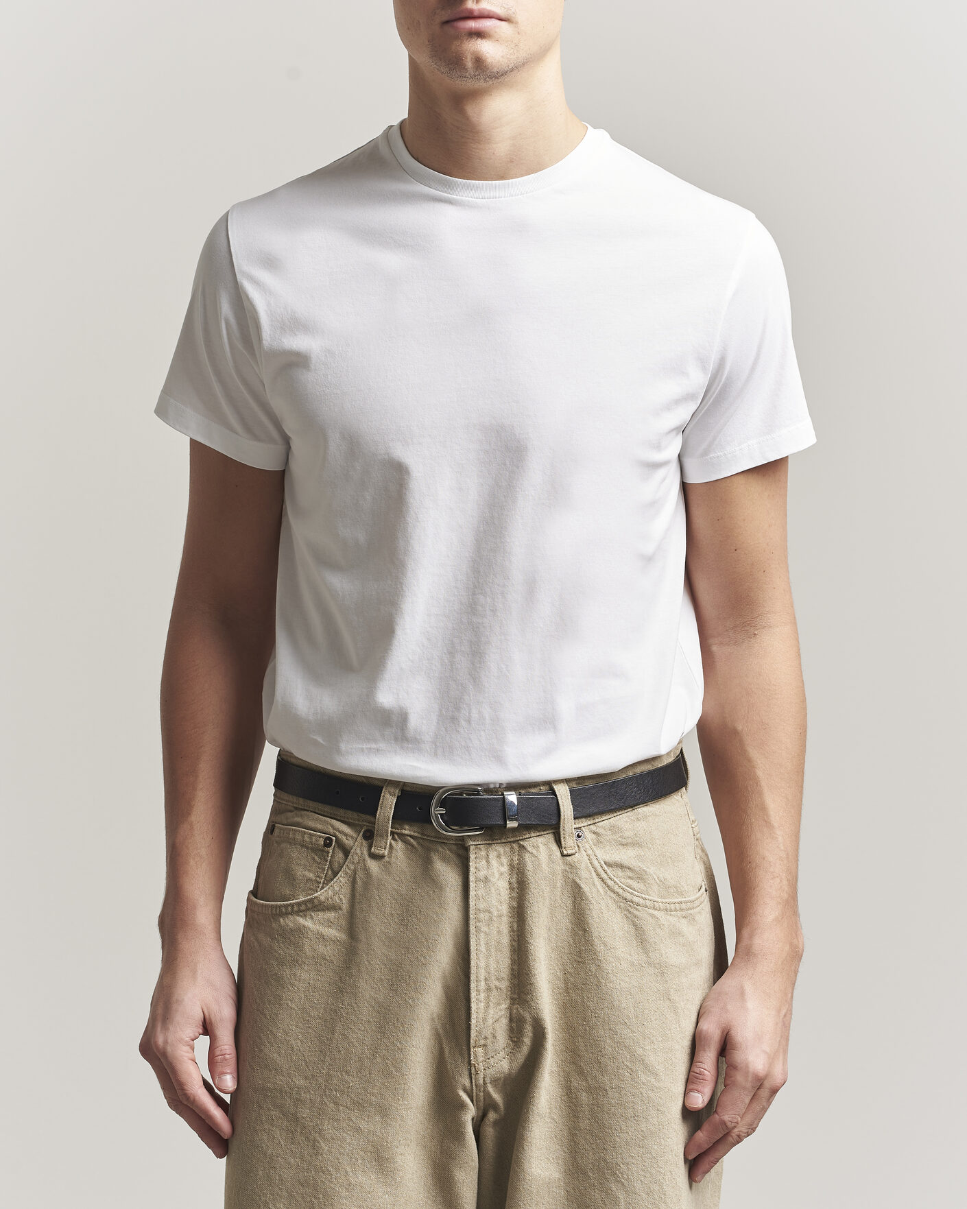 トップス 90s jil sander cotton shirt white Jil Sander Short Sleeve Basic T-Shirt White at CareOfCarl.com