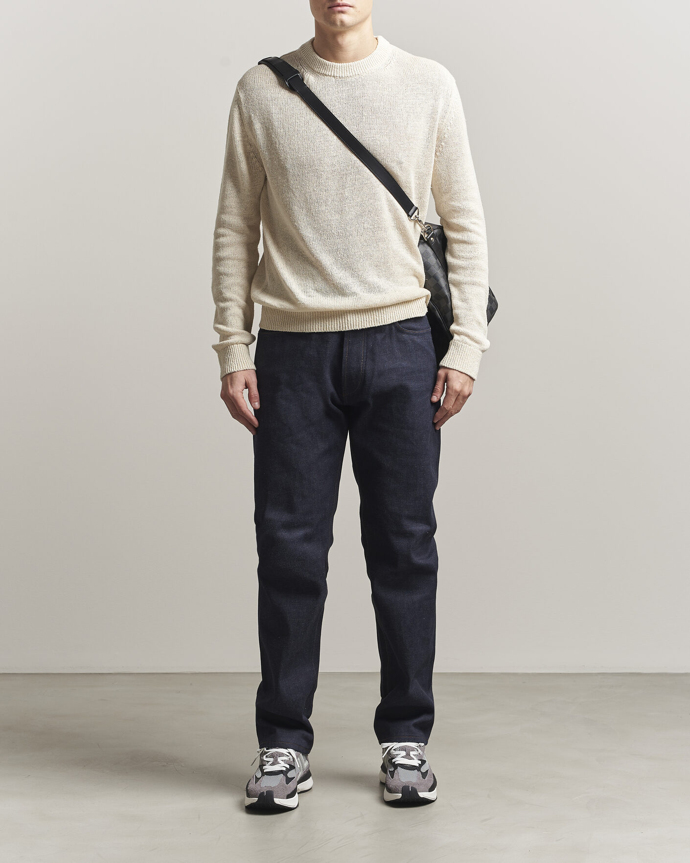 Men | Sweaters & Knitwear | Jil Sander | Silk Blend Crew Neck Sweater Sand