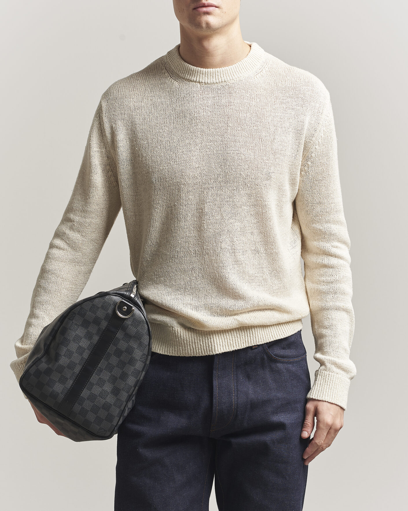 Men | Sweaters & Knitwear | Jil Sander | Silk Blend Crew Neck Sweater Sand