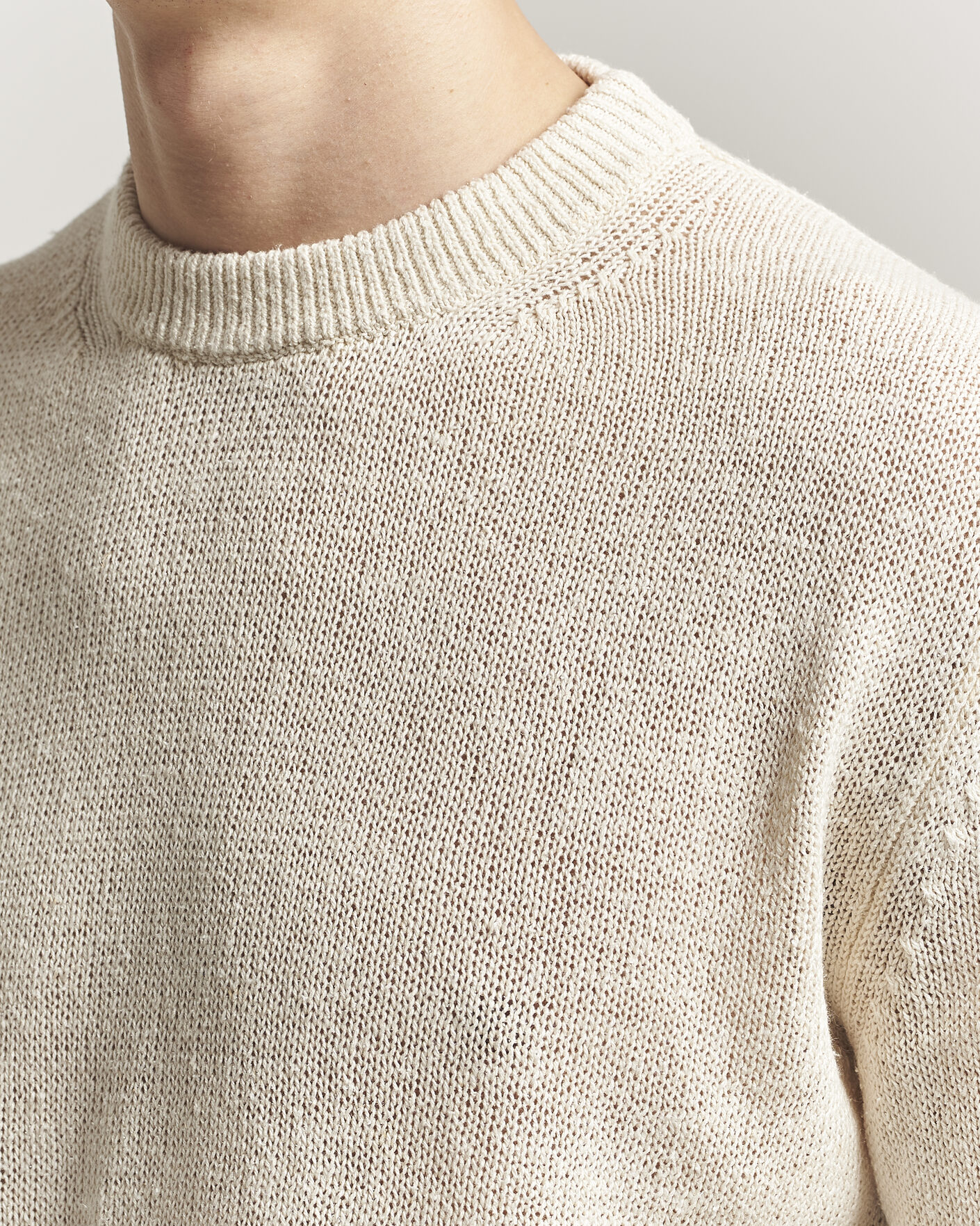 Men | Sweaters & Knitwear | Jil Sander | Silk Blend Crew Neck Sweater Sand