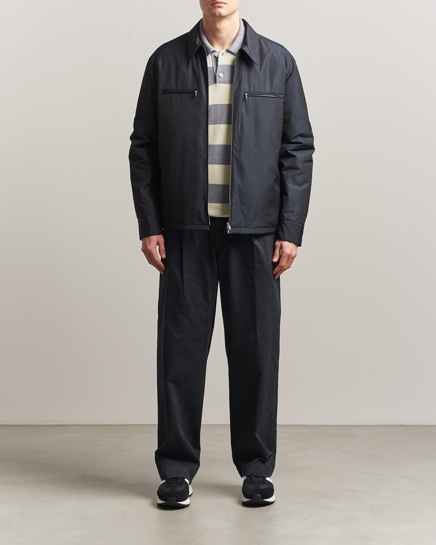 Men | Coats & Jackets | Jil Sander | Nylon Zip Jacket Navy
