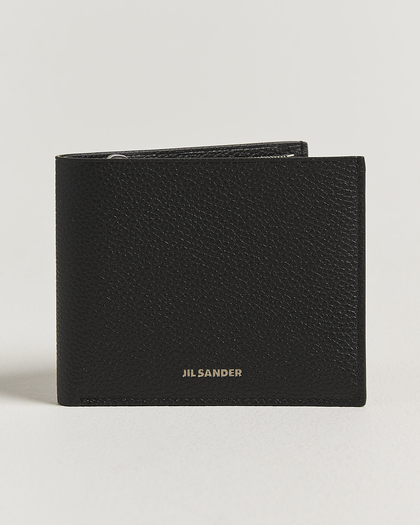 Men | Wallets | Jil Sander | Grain Leather Zip Wallet Black