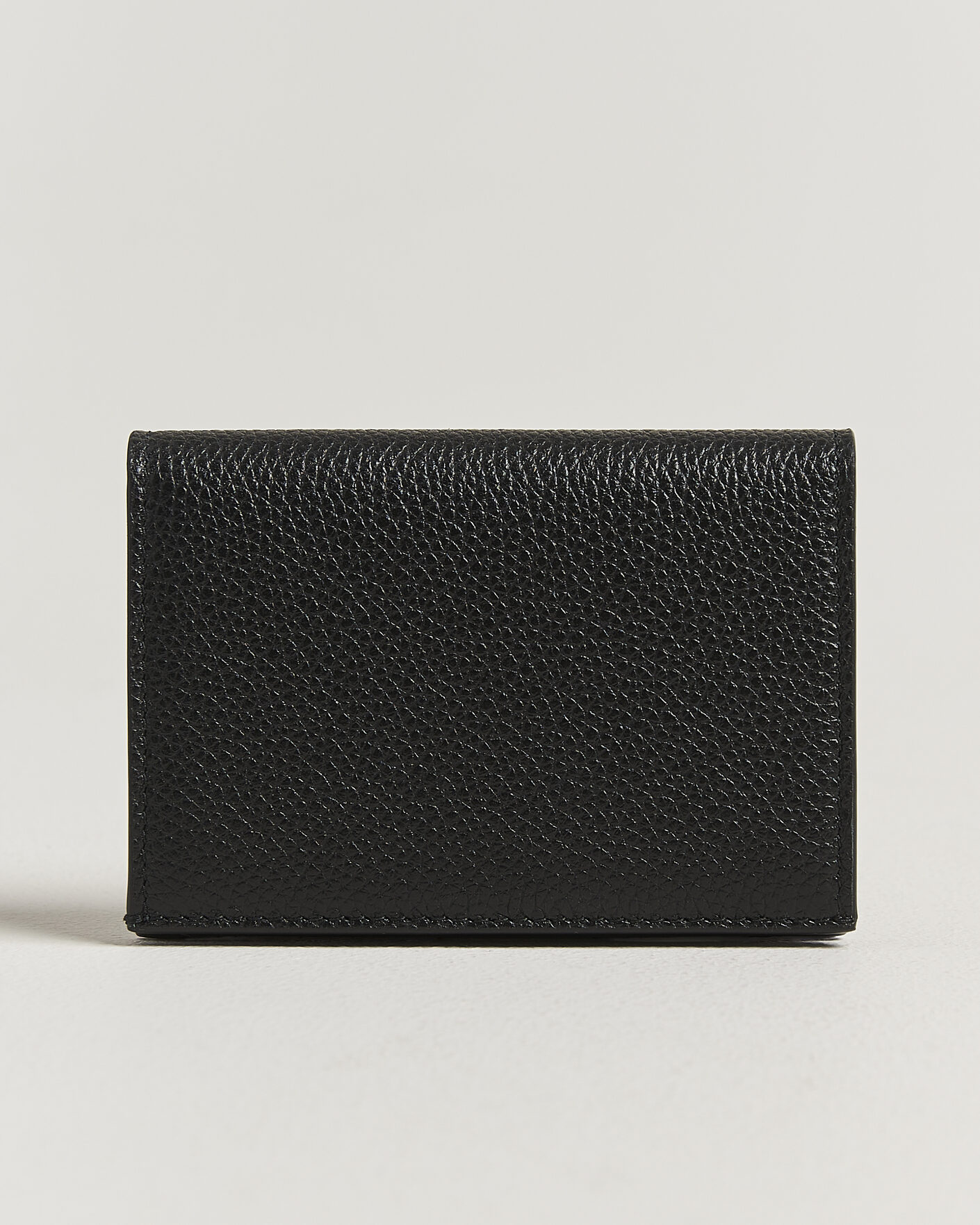Men | Wallets | Jil Sander | Grain Leather Card Holder Black